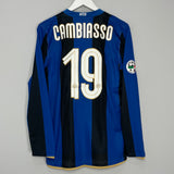 2008/09 INTER MILAN CAMBIASSO #19 L/S HOME SHIRT (M) NIKE