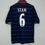 1999/00 MANCHESTER UNITED STAM #6 AWAY SHIRT (L) UMBRO