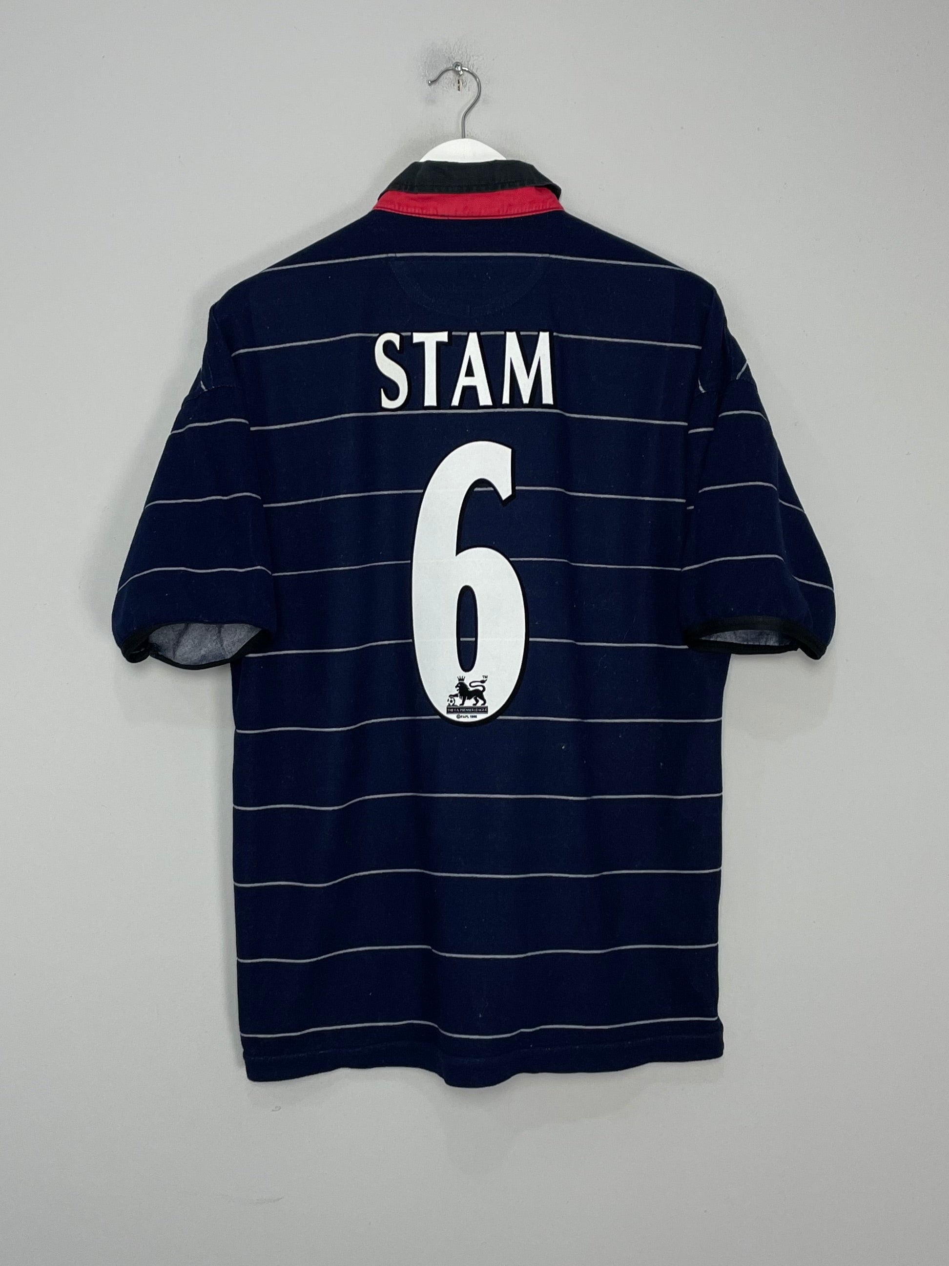 1999/00 MANCHESTER UNITED STAM #6 AWAY SHIRT (L) UMBRO