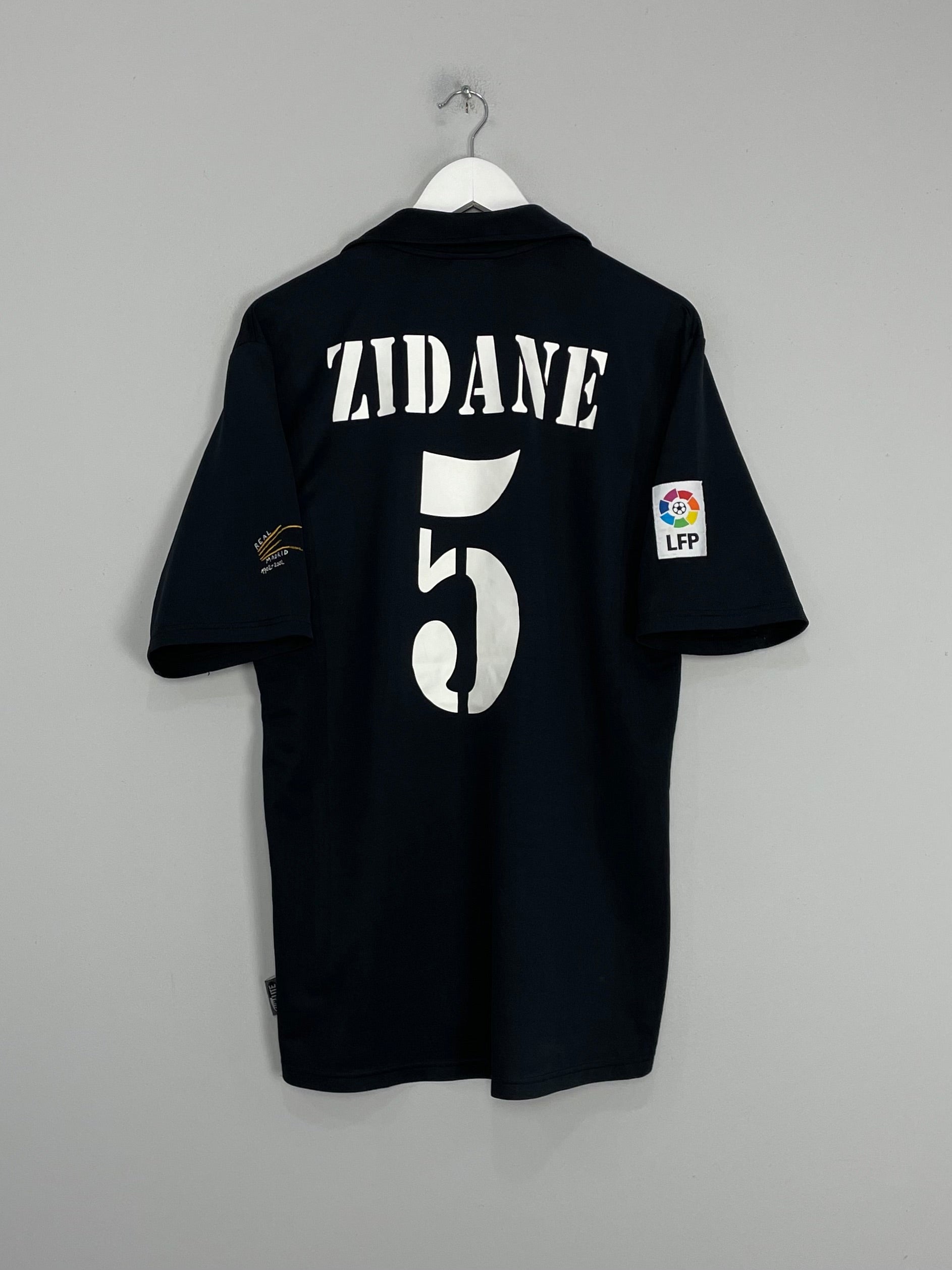 2001/02 REAL MADRID ZIDANE #5 AWAY SHIRT (M) ADIDAS