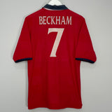 1999/01 ENGLAND BECKHAM #7 AWAY SHIRT (M) UMBRO