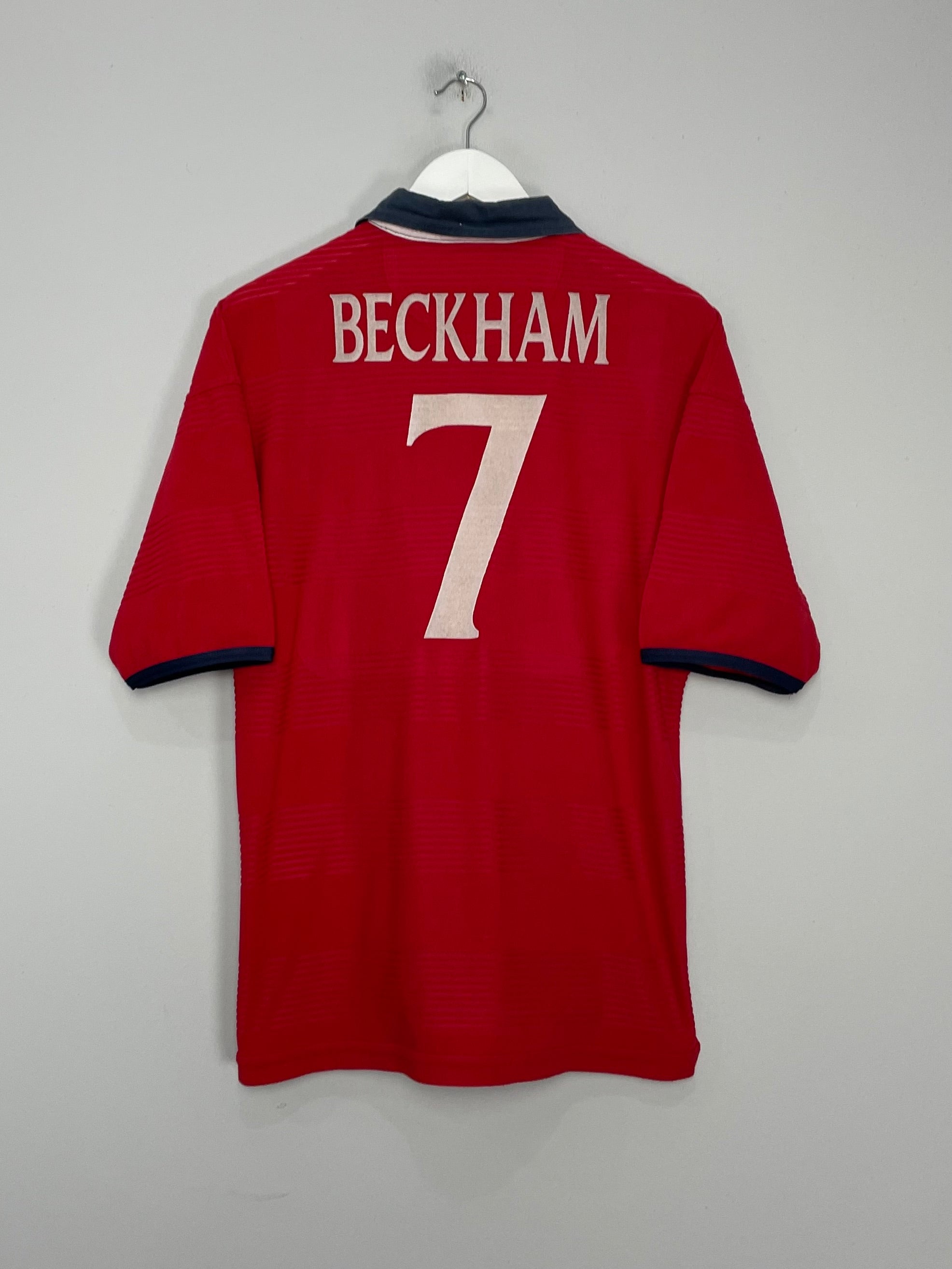 1999/01 ENGLAND BECKHAM #7 AWAY SHIRT (M) UMBRO