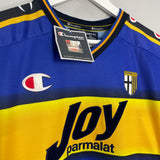 2001/02 PARMA NAKATA #10 *BNWT* HOME SHIRT (L) CHAMPION