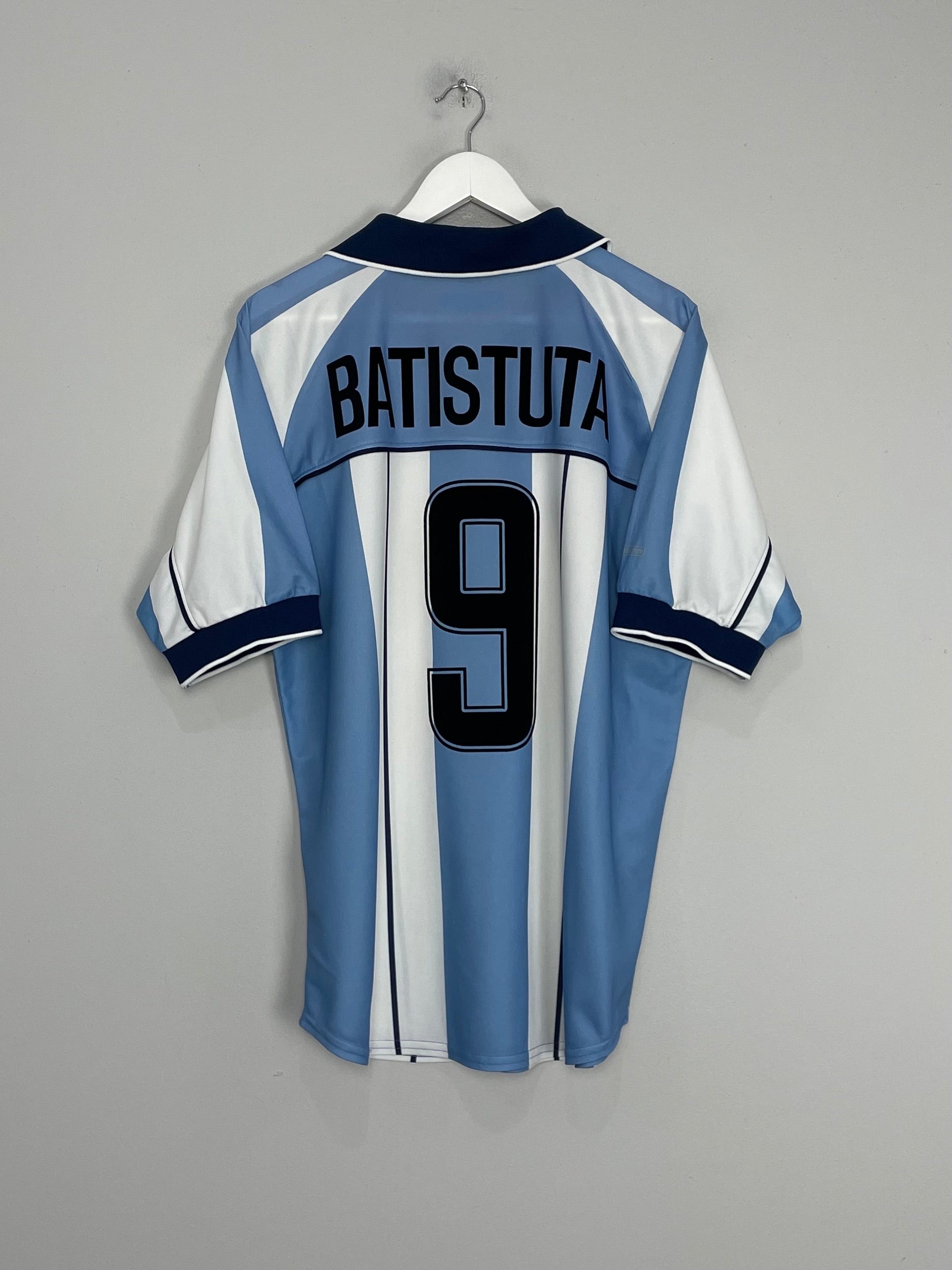 2000/01 ARGENTINA BATISTUTA #9 HOME SHIRT (L) REEBOK