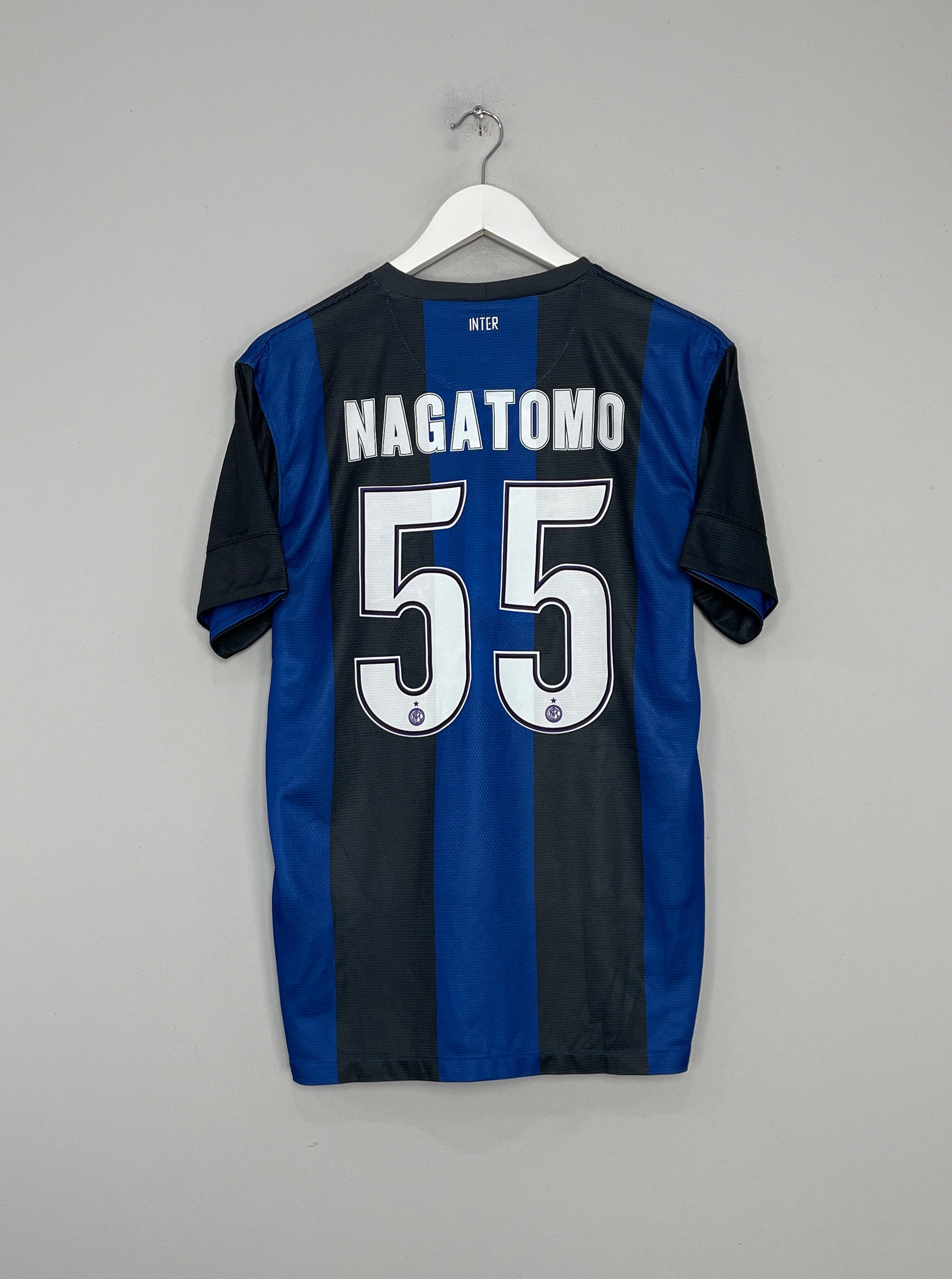 2012/13 INTER MILAN NAGATOMO #55 HOME SHIRT (M) NIKE