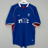 2001/02 RANGERS HOME SHIRT (XL) NIKE