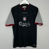 2002/04 LIVERPOOL HYPIA #4 AWAY SHIRT (M) REEBOK