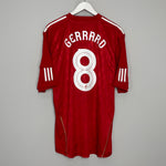 2010/12 LIVERPOOL GERRARD #8 HOME SHIRT (XL) ADIDAS