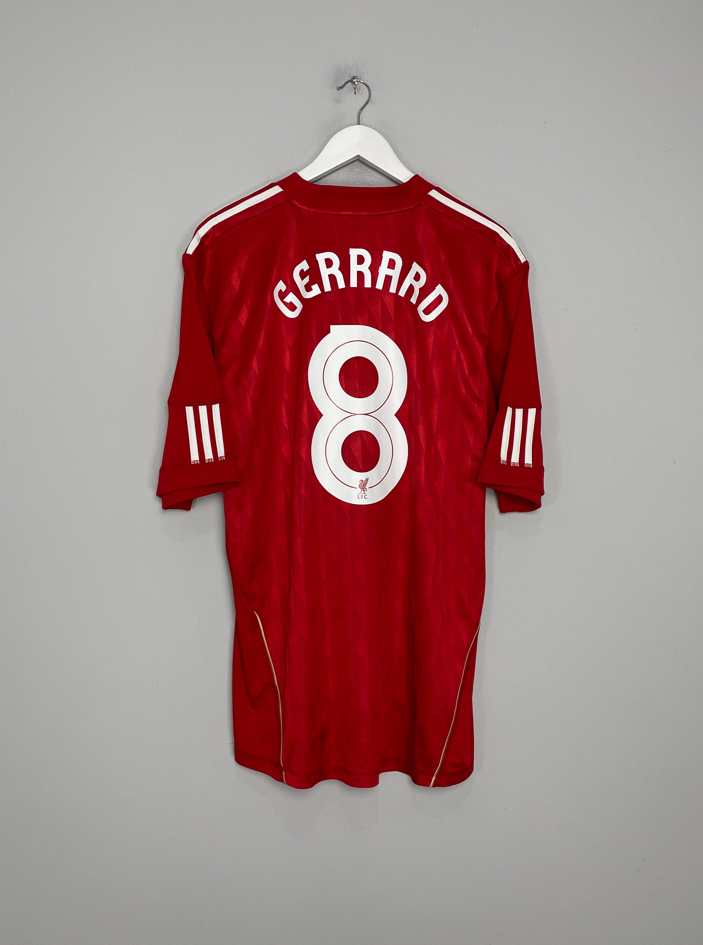 2010/12 LIVERPOOL GERRARD #8 HOME SHIRT (XL) ADIDAS