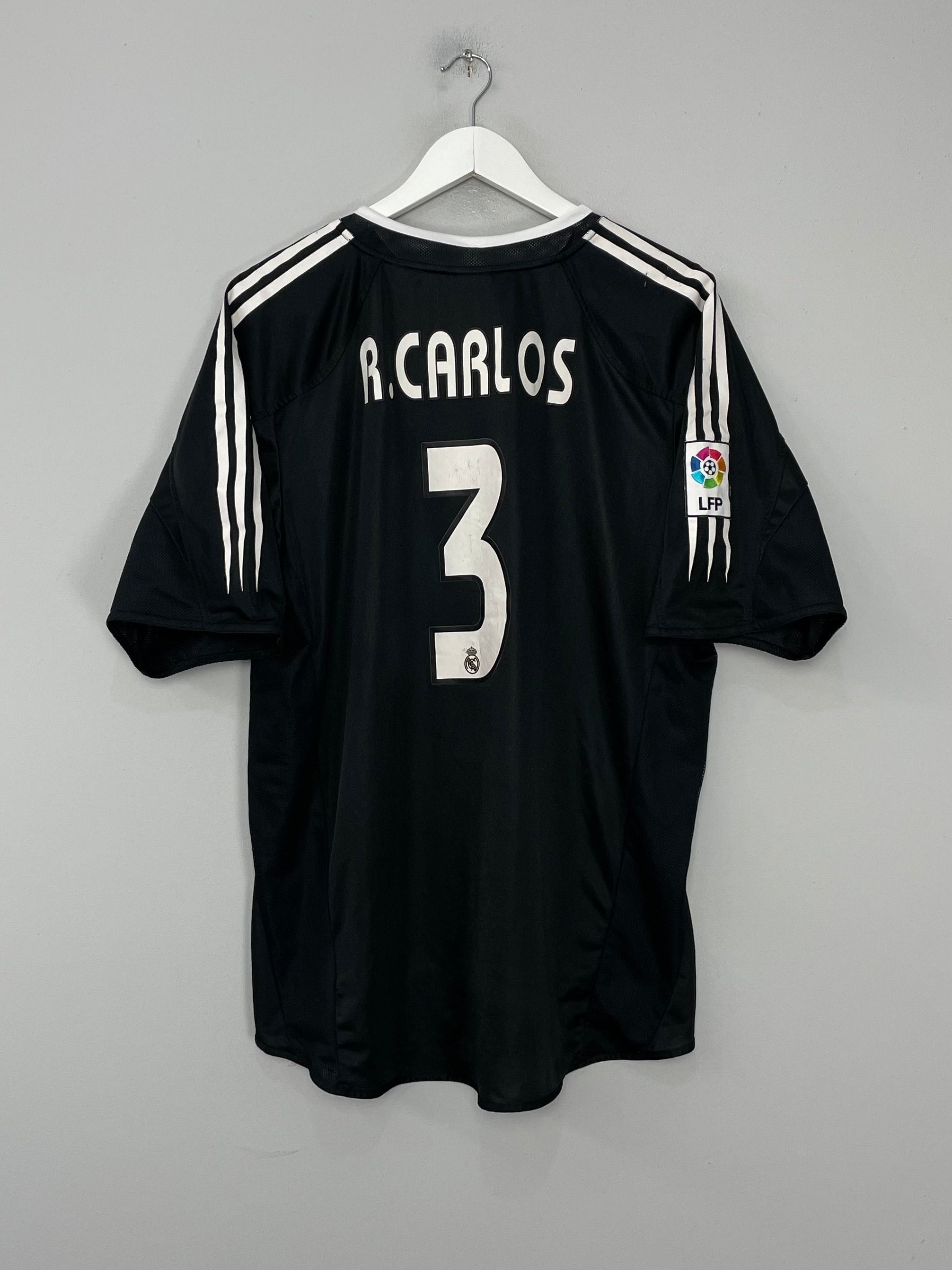 2004/05 REAL MADRID R.CARLOS #3 AWAY SHIRT (XL) ADIDAS