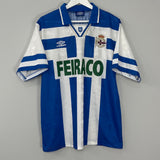 1993/95 DEPORTIVO LA CORUNA ALDANA #19 HOME SHIRT (XL) UMBRO