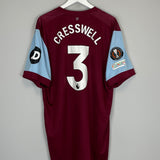 2023/24 WEST HAM CRESSWELL #3 HOME SHIRT (XXXL) UMBRO