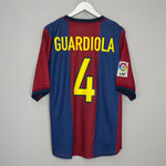 1998/00 BARCELONA GUARDIOLA #4 HOME SHIRT (XL) NIKE