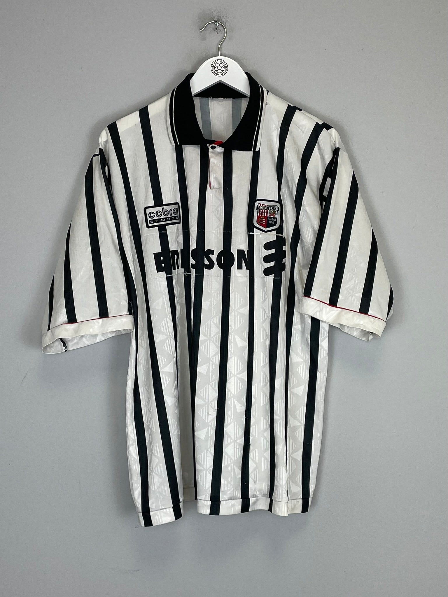 1996/98 BRENTFORD *MATCH ISSUE* #3 HOME SHIRT (L) COBRA SPORTS