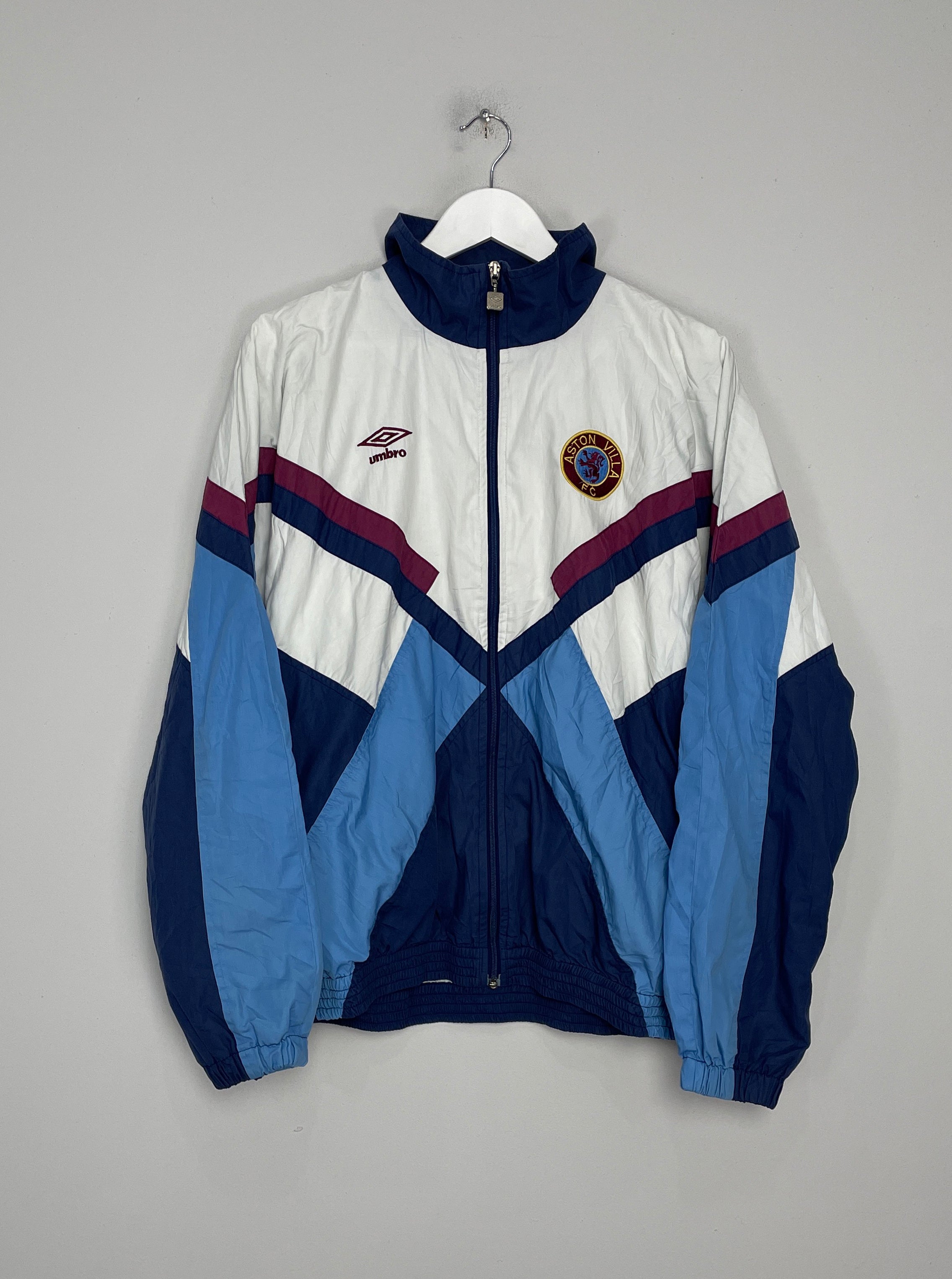 1990/92 ASTON VILLA TRACK JACKET (M) UMBRO