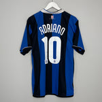 2006/07 INTER MILAN ADRIANO #10 HOME SHIRT (L) NIKE