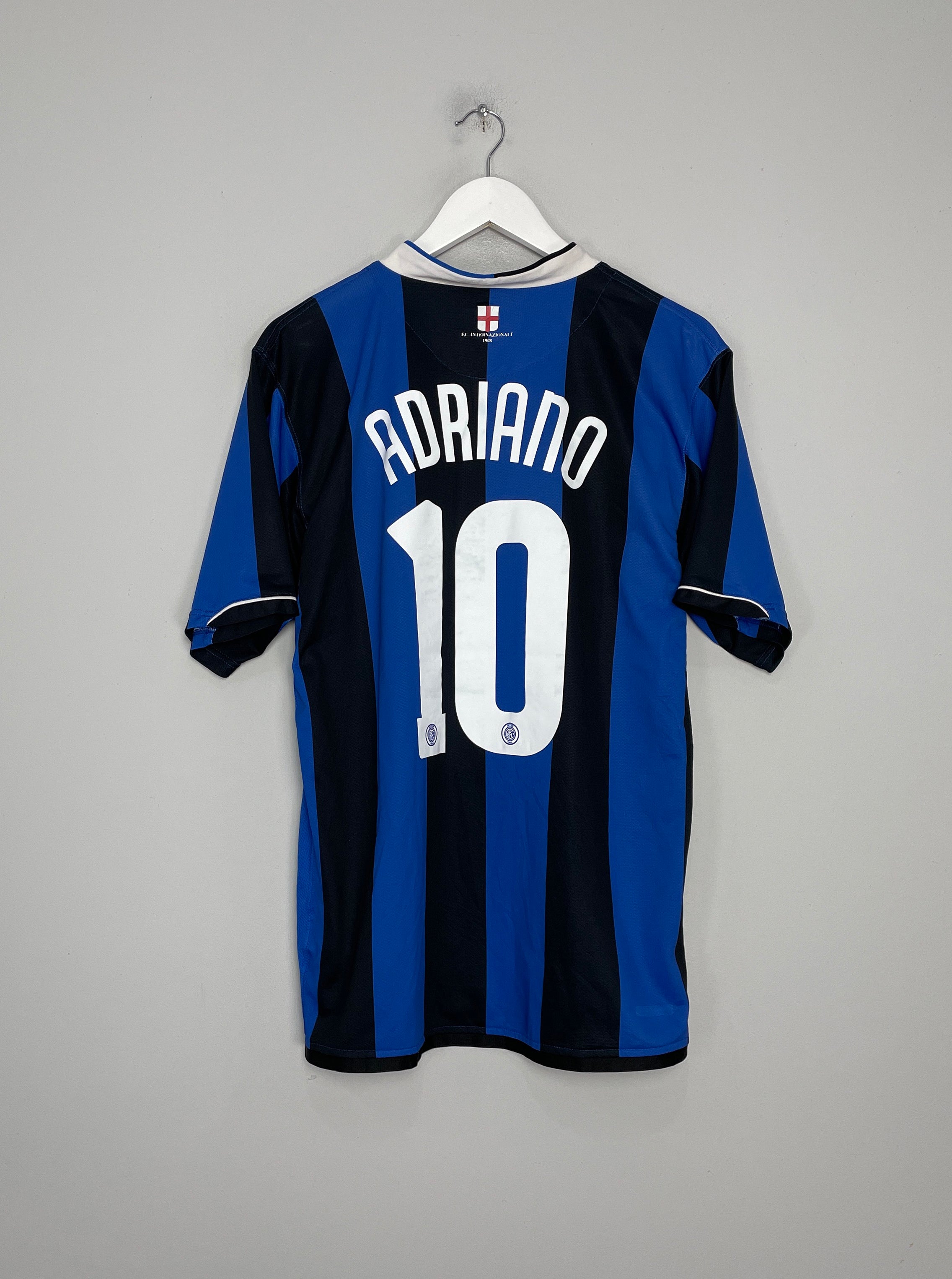 2006/07 INTER MILAN ADRIANO #10 HOME SHIRT (L) NIKE