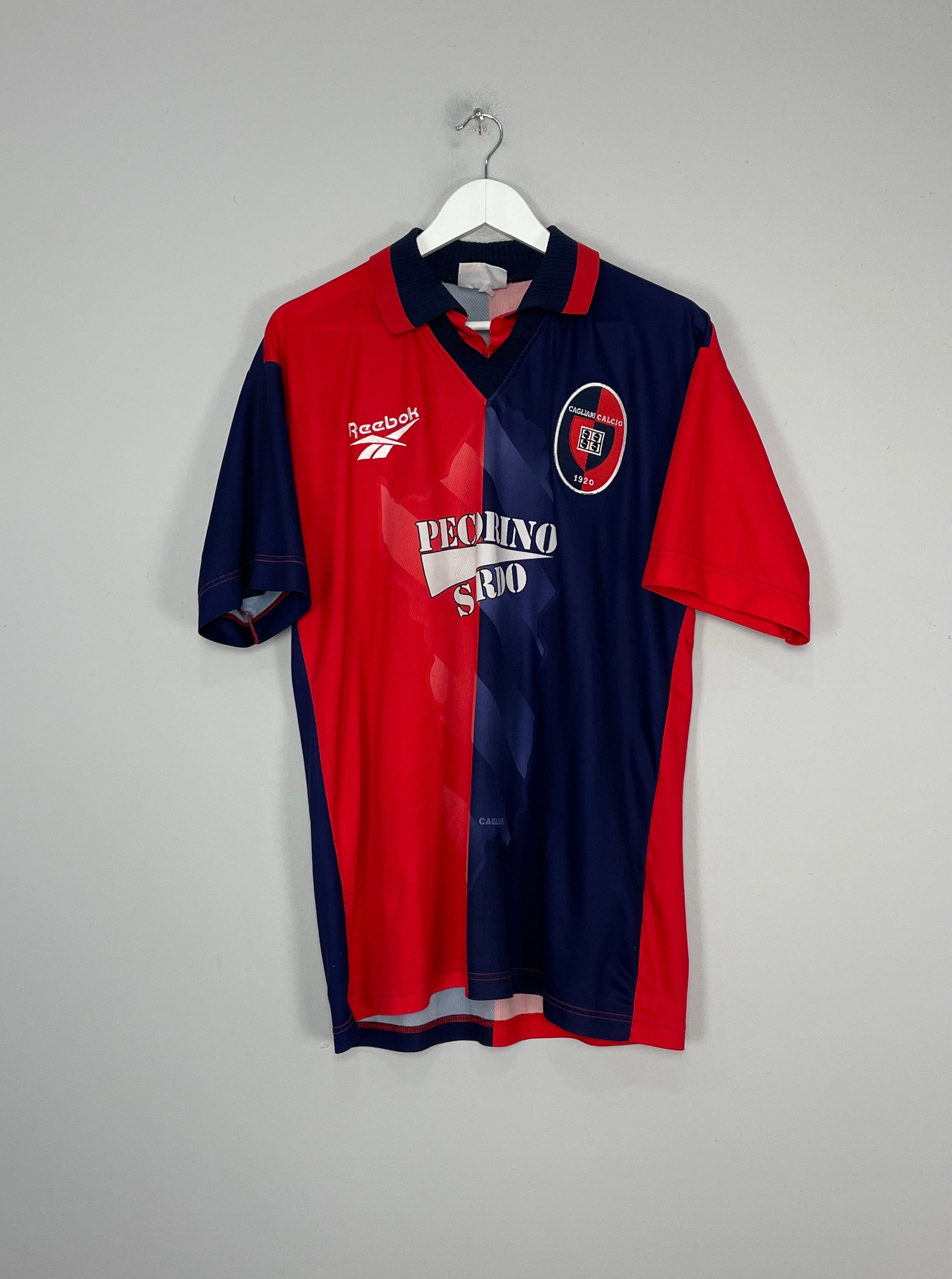 1997/98 CAGLIARI HOME SHIRT (L) REEBOK