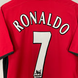 2002/04 MANCHESTER UNITED RONALDO #7 HOME SHIRT (M) NIKE