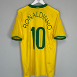 2008/10 BRAZIL RONALDINHO #10 HOME SHIRT (M) NIKE