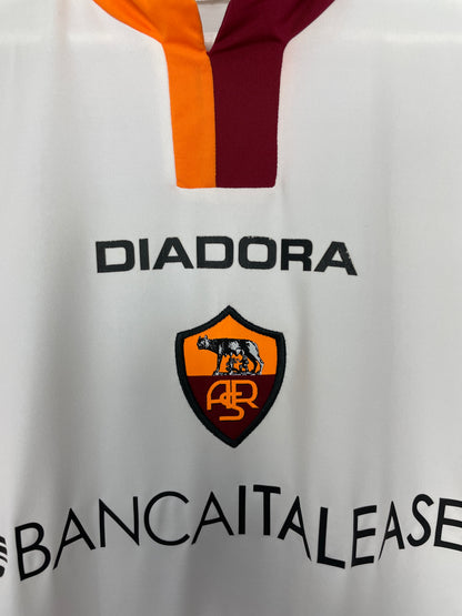 2005/06 ROMA MANCINI #30 *SQUAD SIGNED* MATCH ISSUE AWAY SHIRT (L) DIADORA