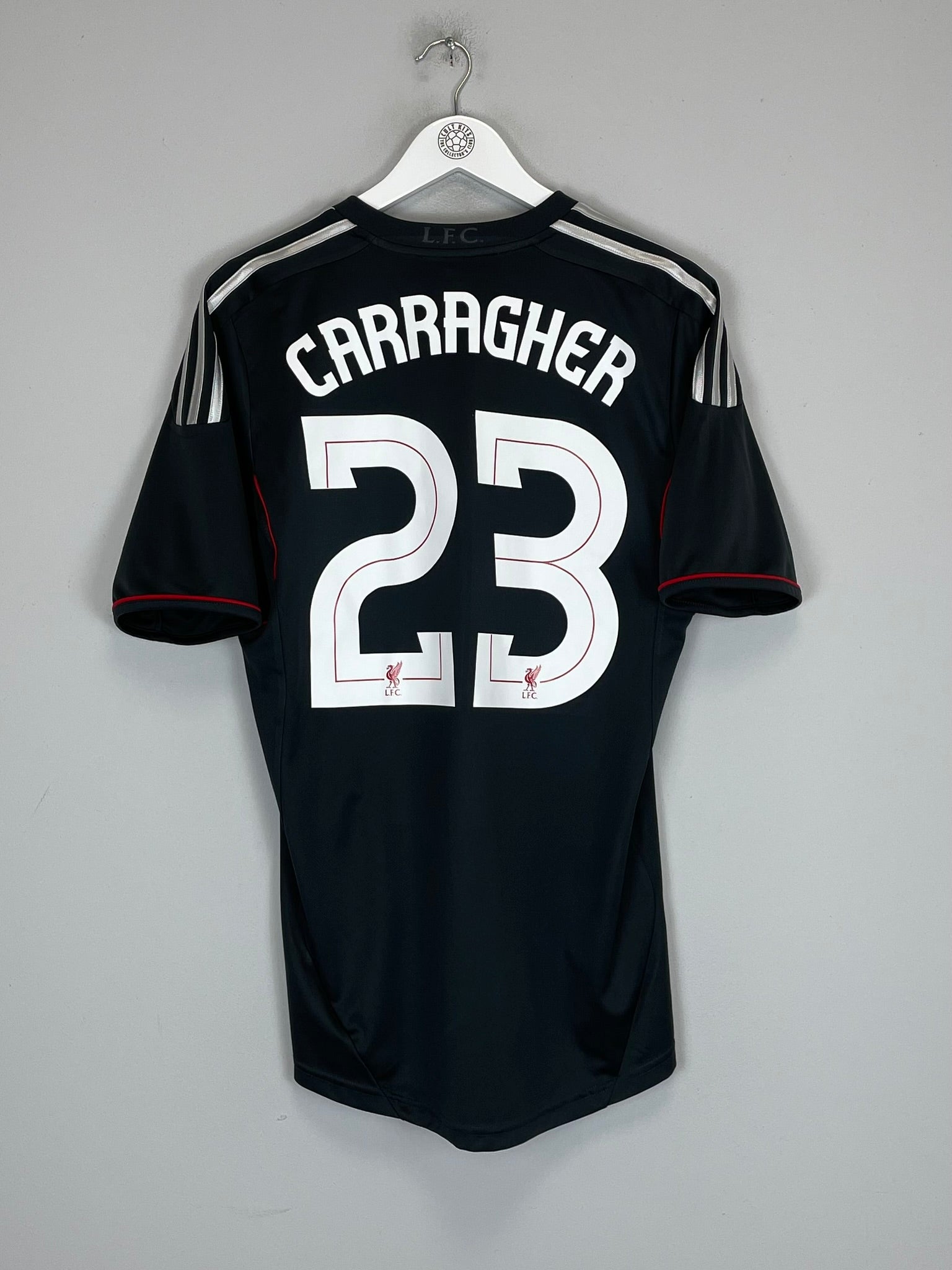 2011/12 LIVERPOOL CARRAGHER #23 AWAY SHIRT (M) ADIDAS