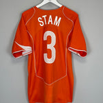 2004/06 NETHERLANDS STAM #3 HOME SHIRT (L) NIKE