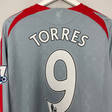 2008/10 LIVERPOOL TORRES #9 L/S AWAY SHIRT (L) ADIDAS