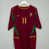 2002/04 PORTUGAL RONALDO #11 HOME SHIRT (XL) NIKE