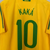 2010/11 BRAZIL KAKA #10 HOME SHIRT (XL) NIKE