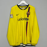 2008/10 BARCELONA HENRY #14 L/S AWAY SHIRT (XL) NIKE