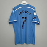 2015/16 NEW YORK CITY DAVID VILLA #7 HOME SHIRT (XL) ADIDAS