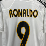 2004/05 REAL MADRID RONALDO #9 HOME SHIRT (S) ADIDAS