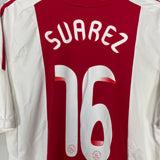 2010/11 AJAX SUAREZ #16 HOME SHIRT (L) ADIDAS