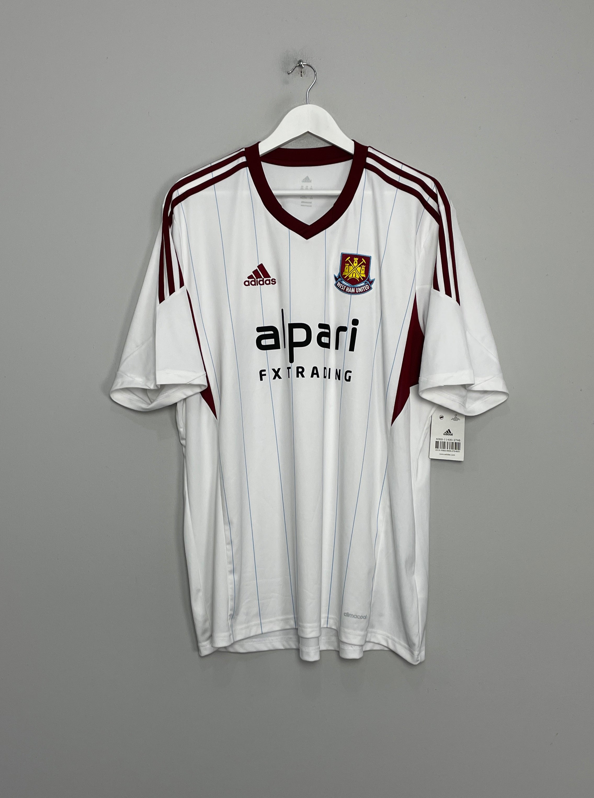 2013/14 WEST HAM *BNWT* AWAY SHIRT (XXL) ADIDAS