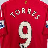 2008/10 LIVERPOOL TORRES #9 HOME SHIRT (M) ADIDAS