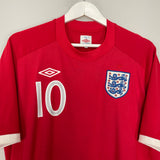 2010/11 ENGLAND ROONEY #10 AWAY SHIRT (L) UMBRO