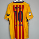 2015/16 BARCELONA MESSI #10 AWAY SHIRT (XL) NIKE