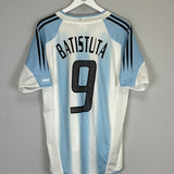 2004/05 ARGENTINA BATISTUTA #9 HOME SHIRT (M) ADIDAS