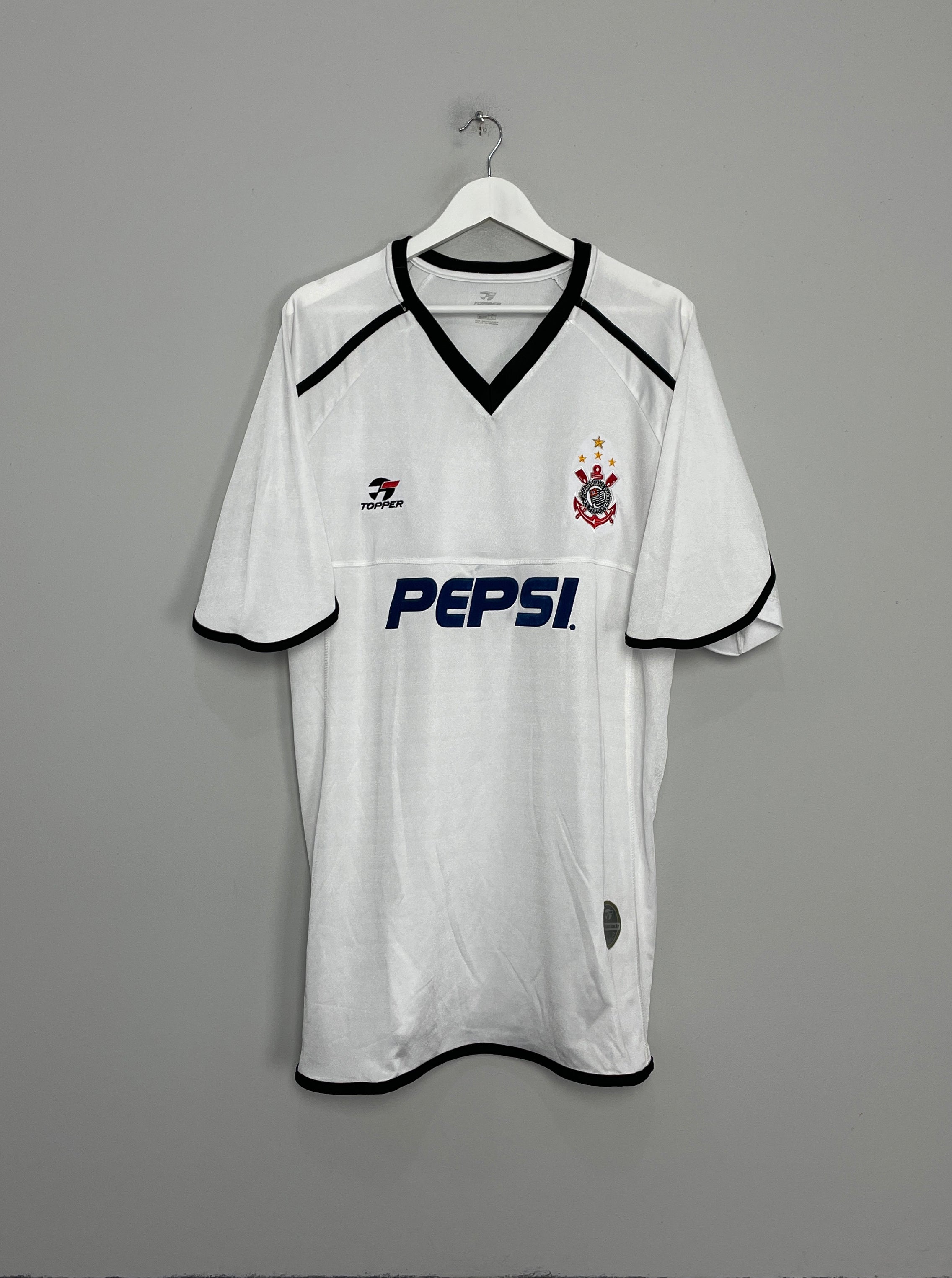 2001/03 CORINTHIANS HOME SHIRT (L) TOPPER