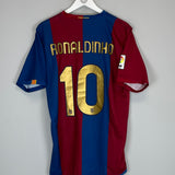 2006/07 BARCELONA RONALDINHO #10 HOME SHIRT (L) NIKE