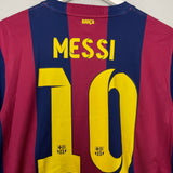 2014/15 BARCELONA MESSI #10 HOME SHIRT (M) NIKE