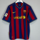 2009/10 BARCELONA MESSI #10 HOME SHIRT (M) NIKE