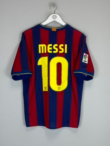 2009/10 BARCELONA MESSI #10 HOME SHIRT (M) NIKE