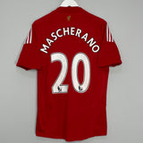 2008/10 LIVERPOOL MASCHERANO #20 HOME SHIRT (M) ADIDAS