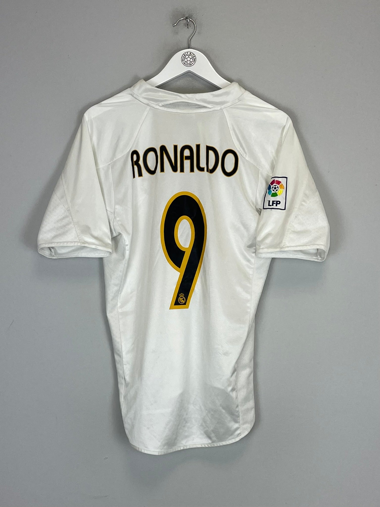 2004/05 REAL MADRID RONALDO #9 HOME SHIRT (S) ADIDAS