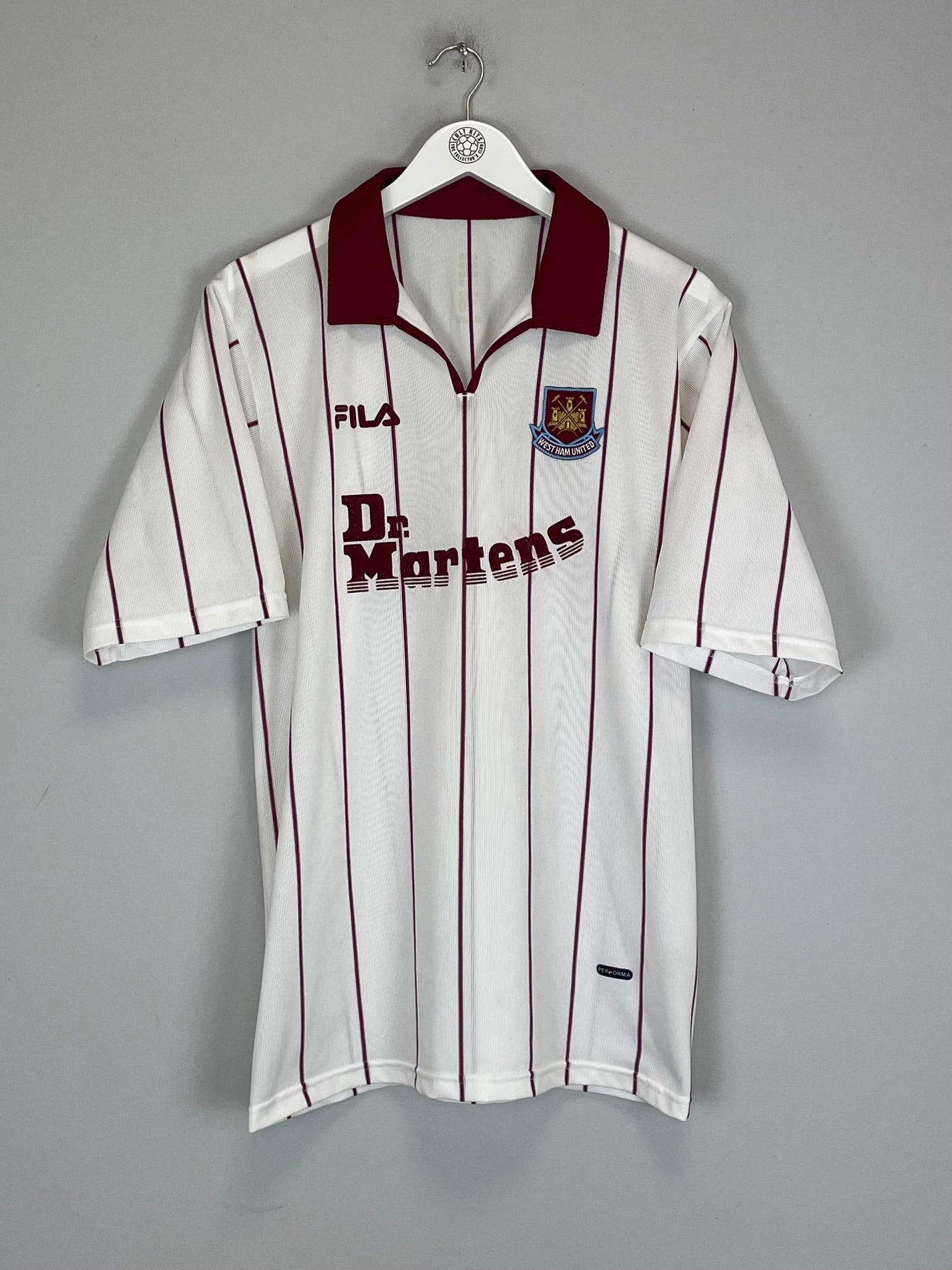 2002/03 WEST HAM AWAY SHIRT (XL) FILA