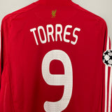 2008/10 LIVERPOOL TORRES #9 C/L L/S HOME SHIRT (M) ADIDAS