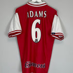 1996/98 ARSENAL ADAMS #6 HOME SHIRT (L) NIKE