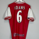 1996/98 ARSENAL ADAMS #6 HOME SHIRT (L) NIKE